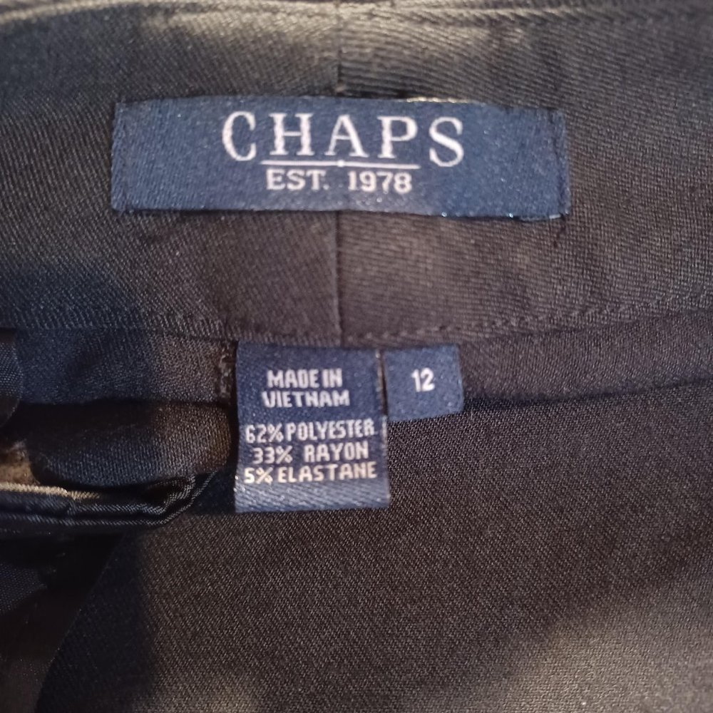 Chaps Sutton Place Black Dress Pants NWT - Picture 5 of 5